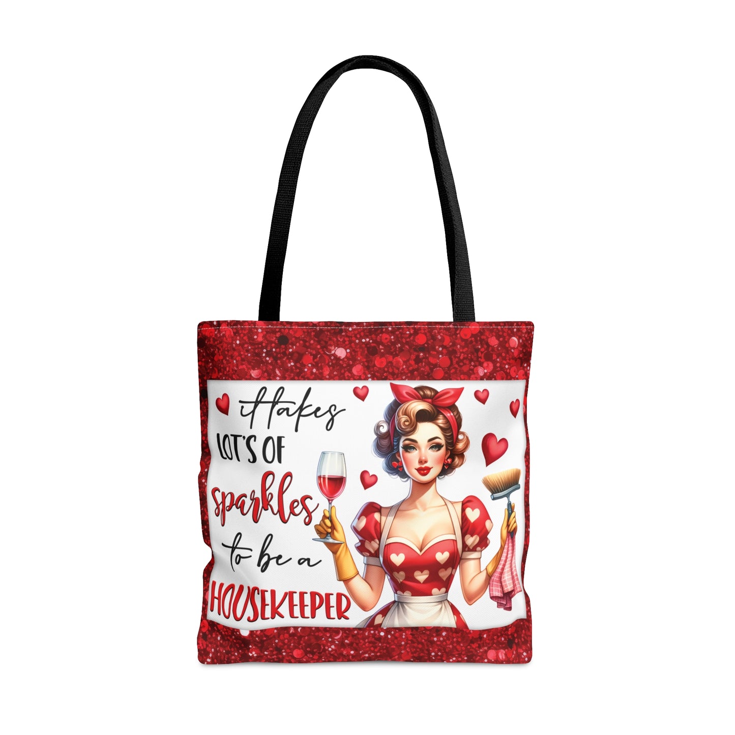 Tote Bag, Retro, It takes alot of Sparkles to be a Housekeeper