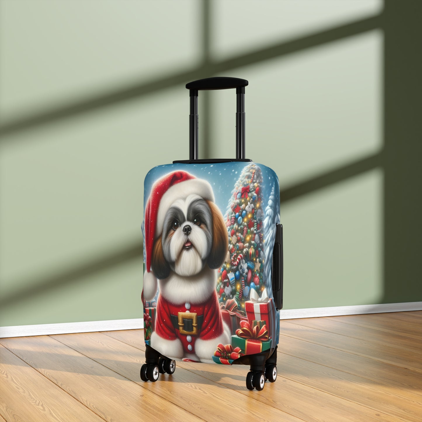 Luggage Cover, Christmas, Shiatzu, awd-002