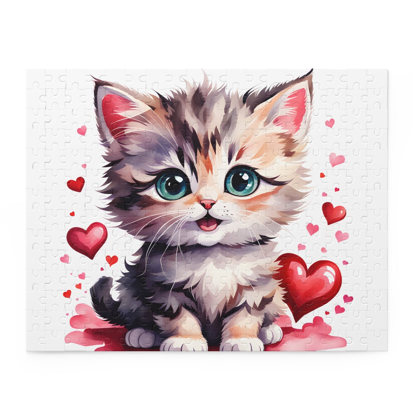 Personalised/Non-Personalised Puzzle, Cat (120, 252, 500-Piece)