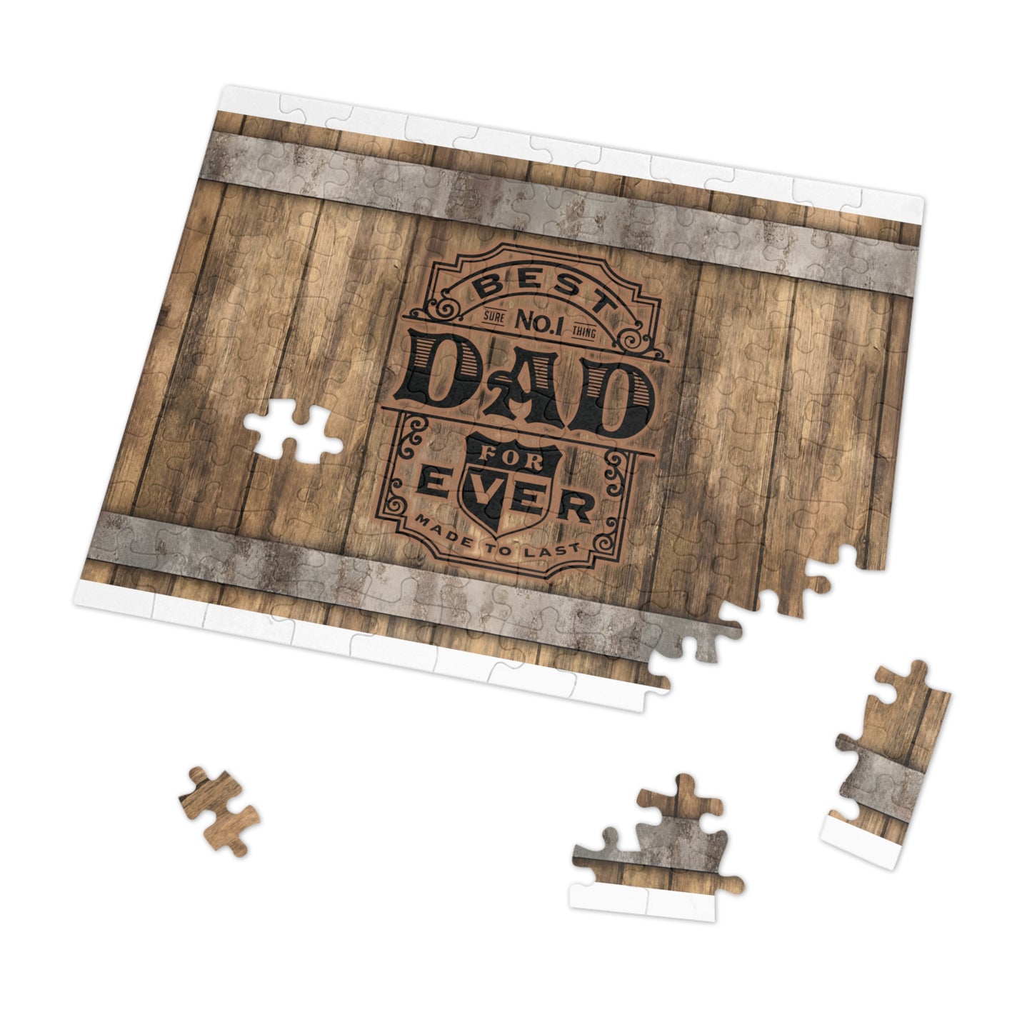 Puzzle, Dad, Best Dad, Personalised/Non-Personalised (30, 110, 252, 500,1000-Piece) awd-571