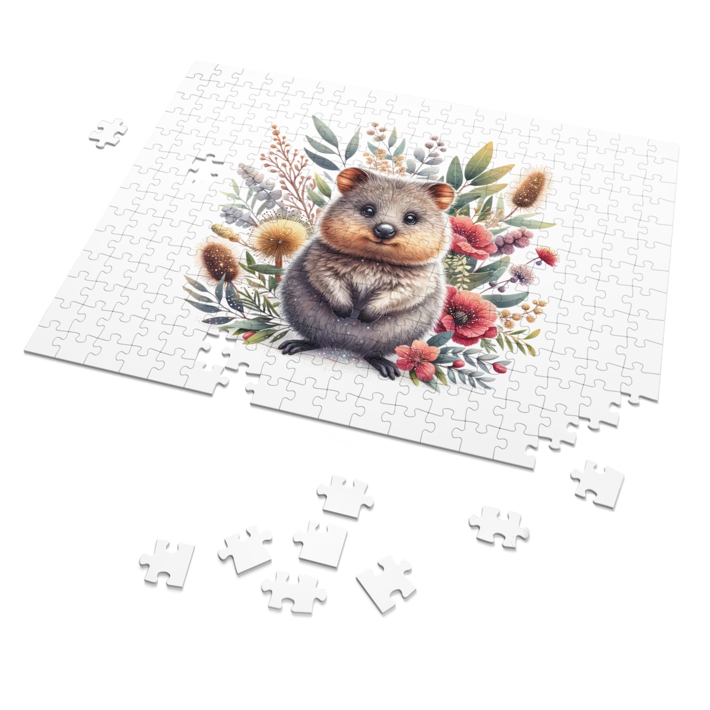 Jigsaw Puzzle in Tin, Australian Animals, Quokka, Personalised/Non-Personalised, awd-1327 (30, 110, 252, 500,1000-Piece)