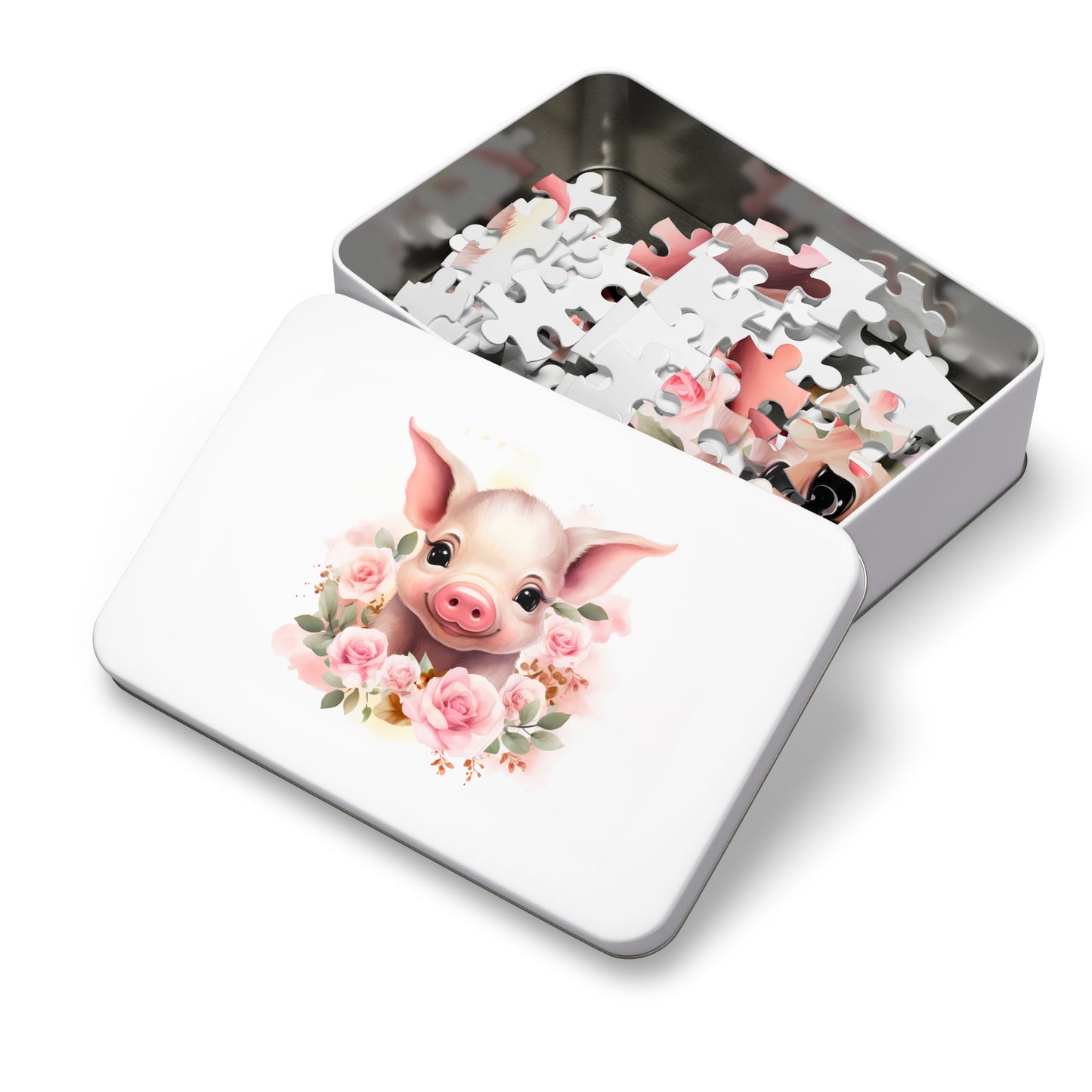 Jigsaw Puzzle, Pig, Personalised/Non-Personalised (30, 110, 252, 500,1000-Piece)