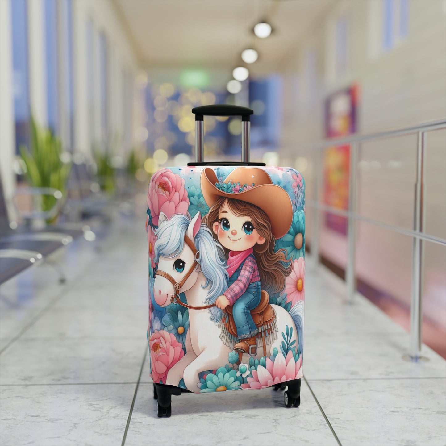 Luggage Cover, Just a Girl who Loves Horses, awd-3072