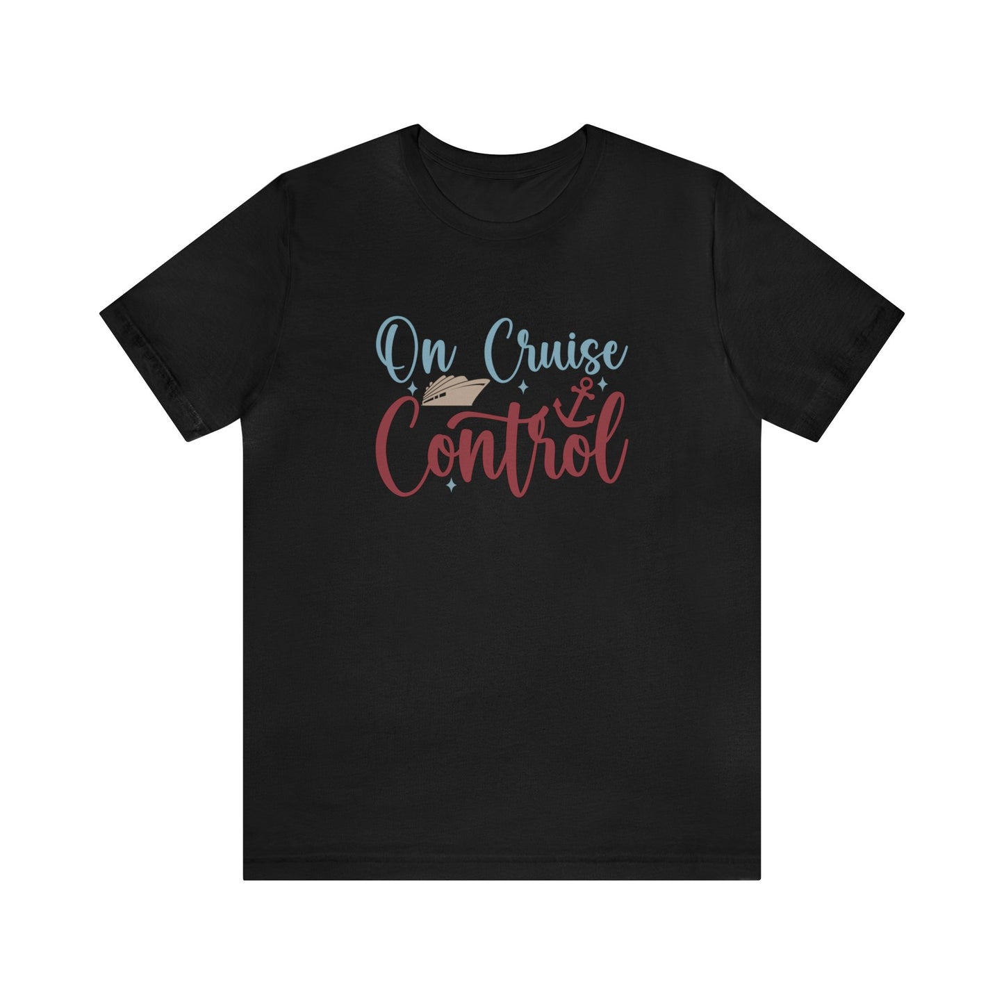 Unisex Adults Jersey Short Sleeve Tee, Cruise Tee, On Cruise Control, 100% Cotton, Light Fabric 142 g/m²