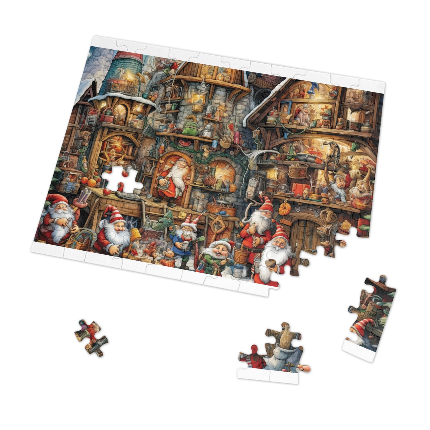 Jigsaw Puzzle, Santa's Workshop, Personalised/Non-Personalised (30, 110, 252, 500,1000-Piece)