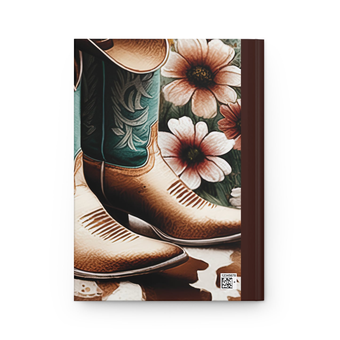 Personalised Hardcover Wedding Journal Matte, Country and Western, Country Boots, awd-1725