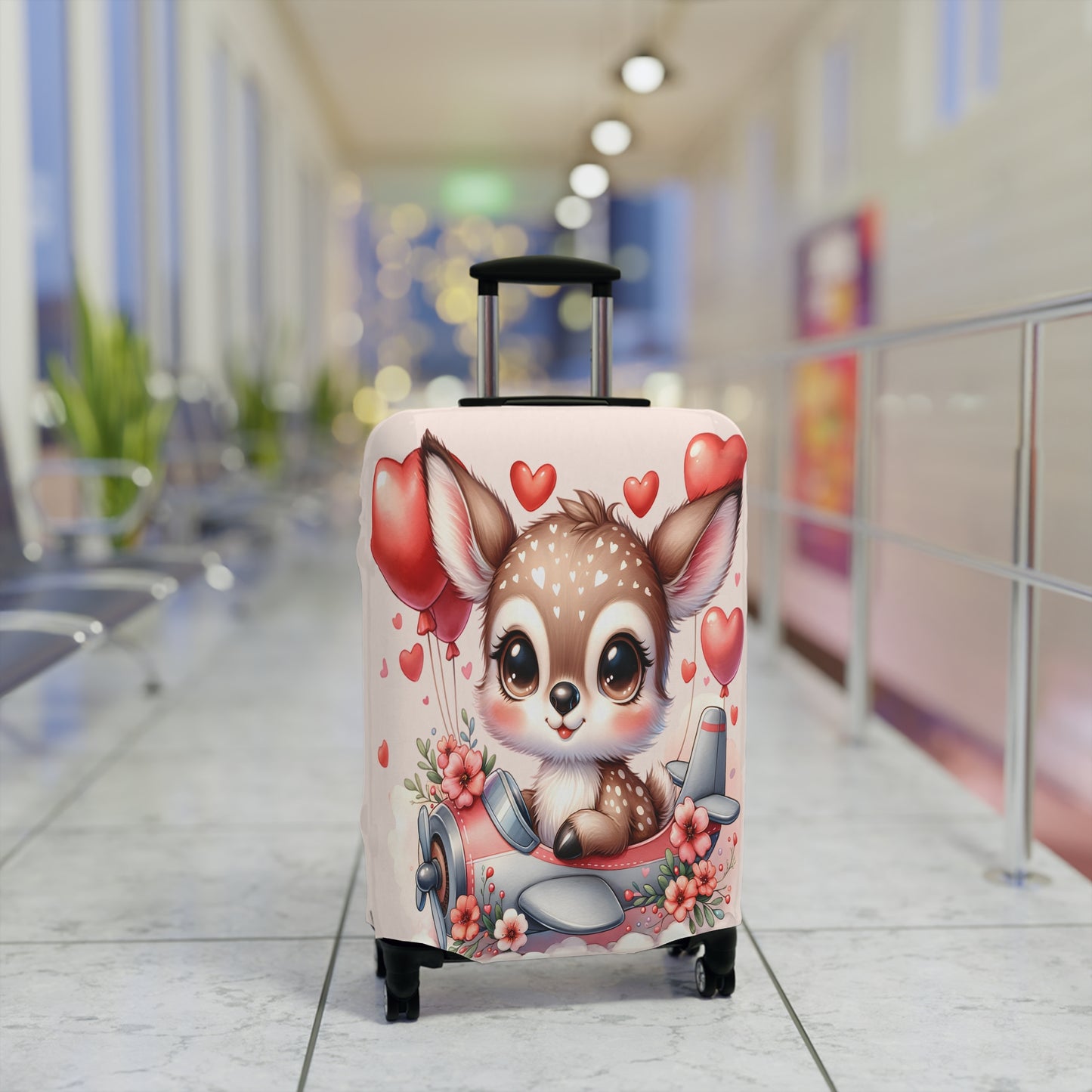 Luggage Cover, Deer in Plane, awd-308