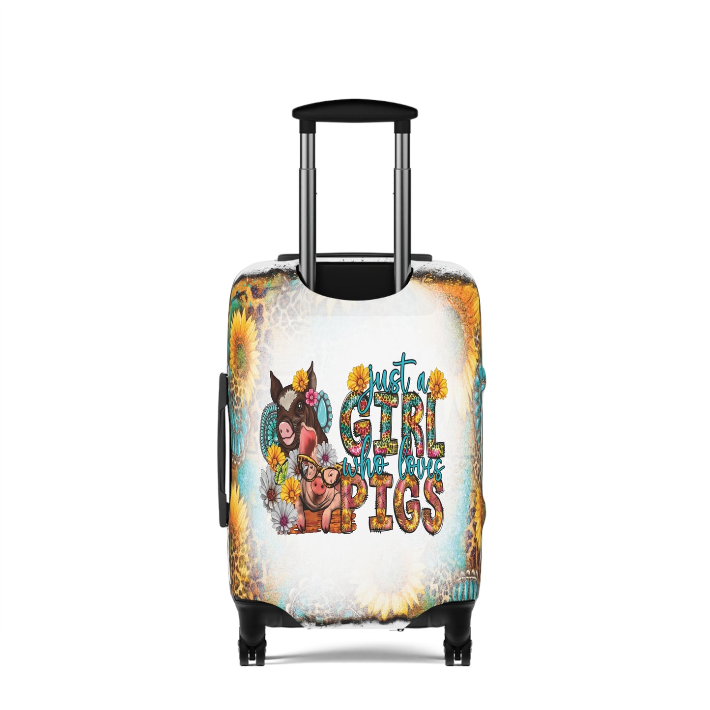 Luggage Cover, Country and Western, Just a Girl who Loves Pigs, awd-1012