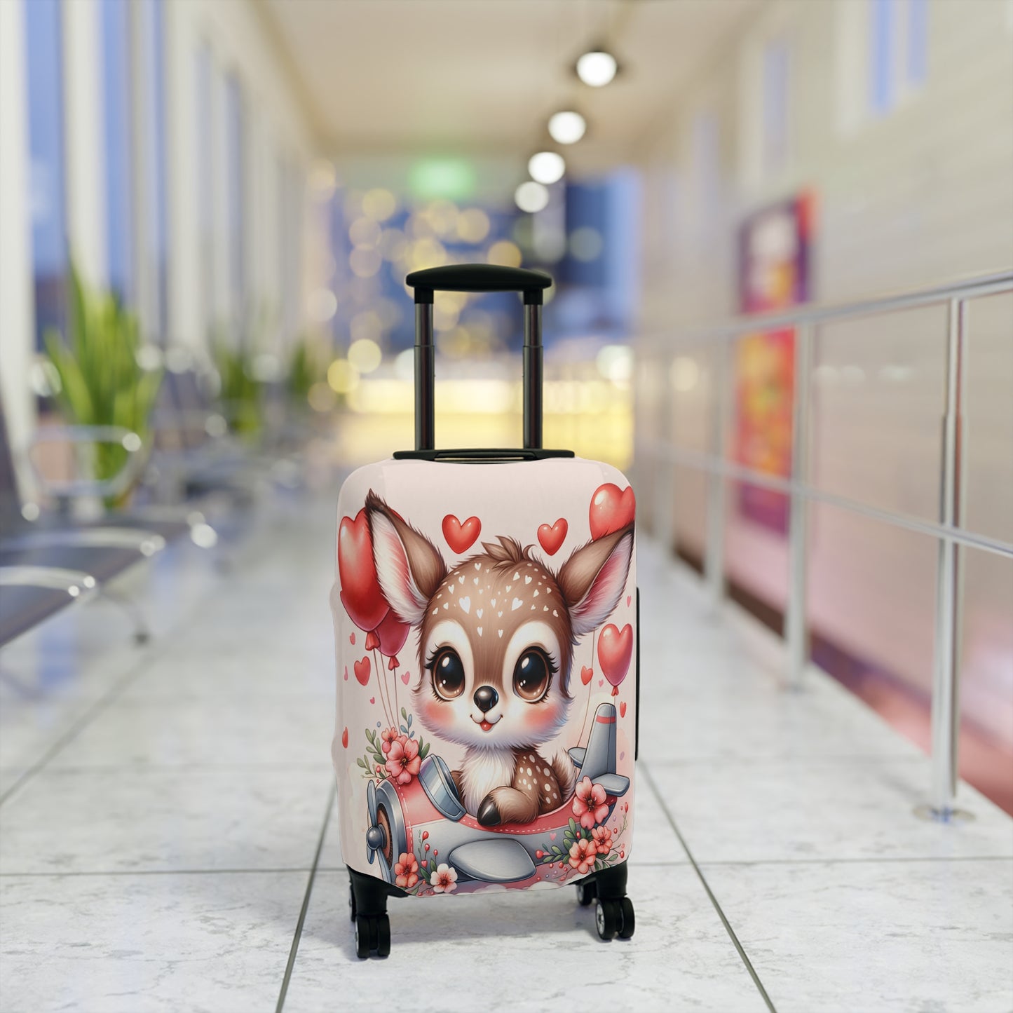 Luggage Cover, Deer in Plane, awd-308