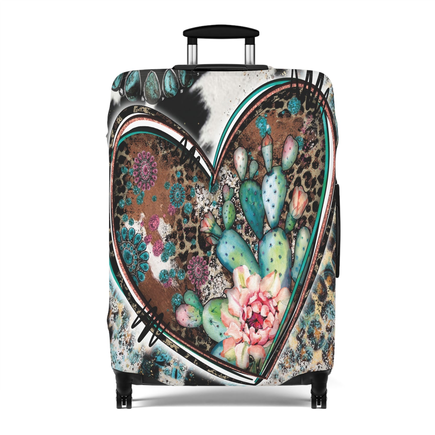 Luggage Cover, Country and Western, Heart, awd-041