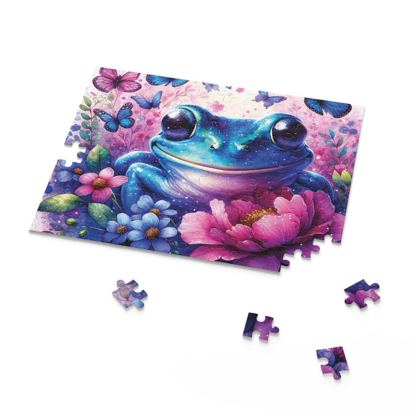 Personalised/Non-Personalised Puzzle, Frog (120, 252, 500-Piece)