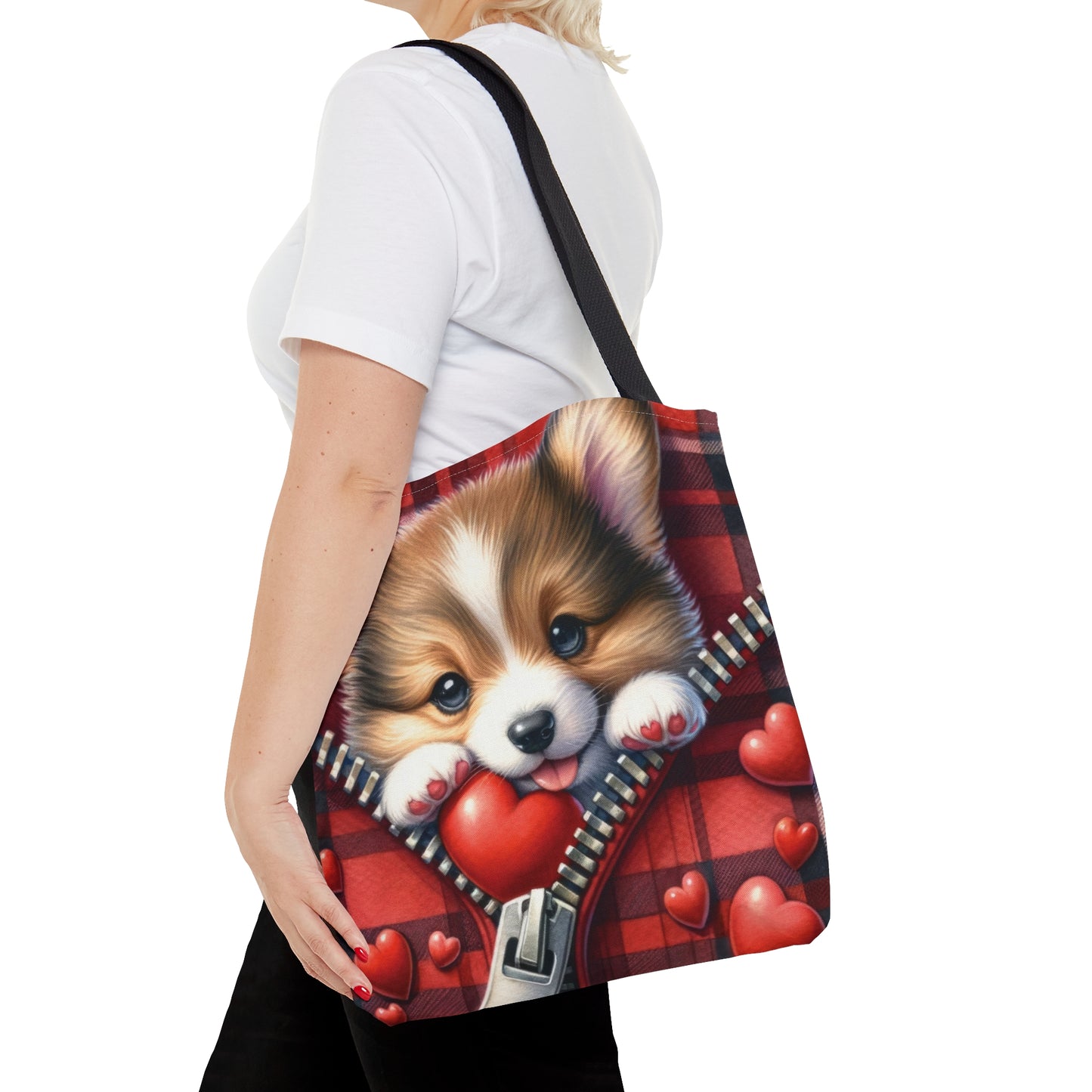 Tote Bag, Cute Dog, Personalised/Non-Personalised Tote bag