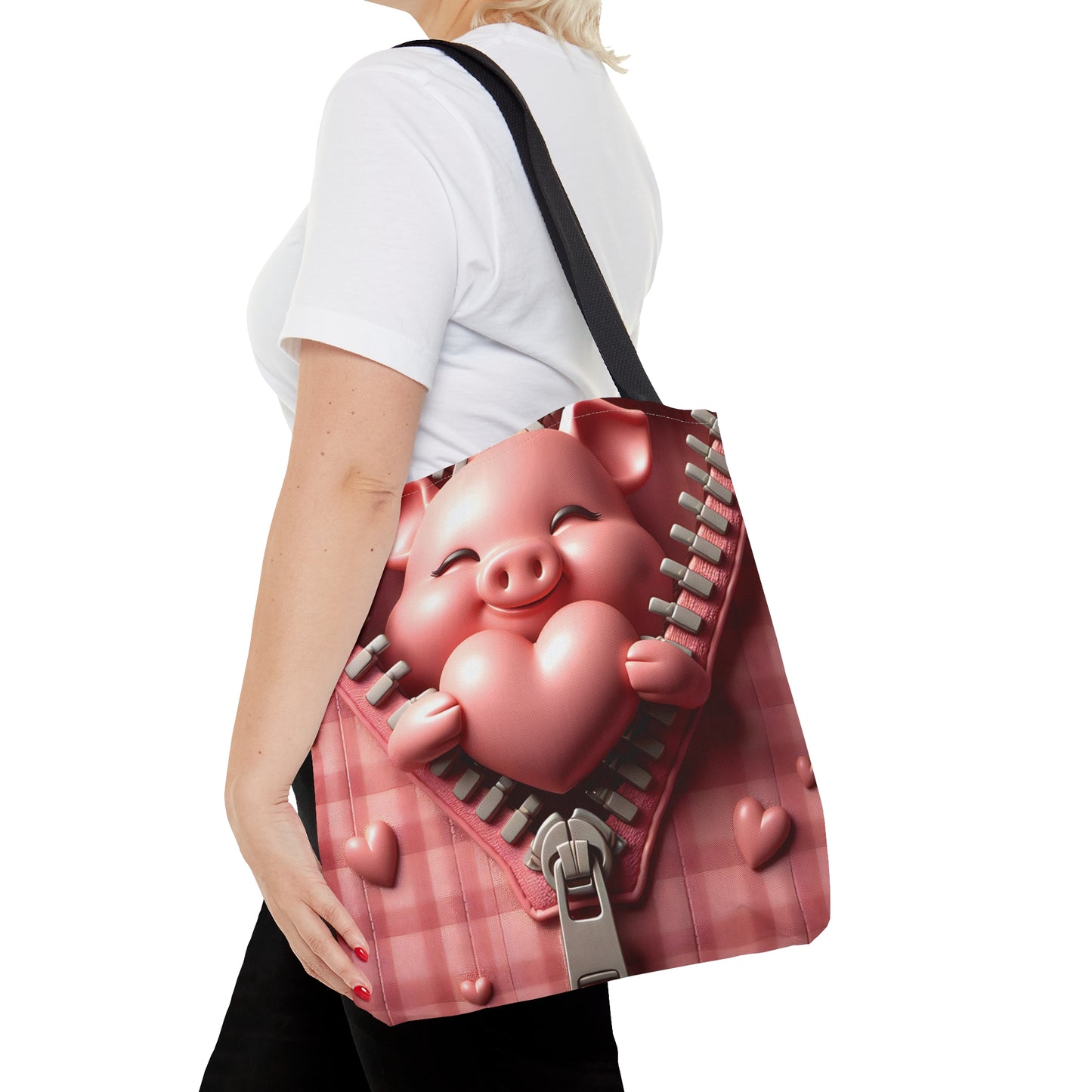 Tote Bag, Pig, Personalised/Non-Personalised Tote bag