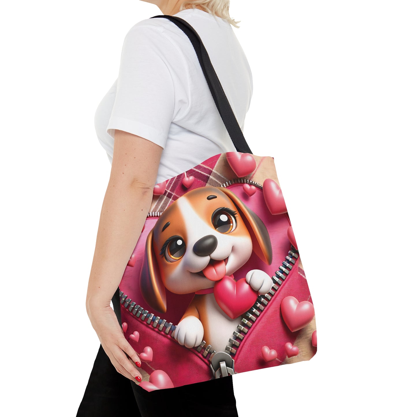 Tote Bag, Cute Dog, Personalised/Non-Personalised Tote bag