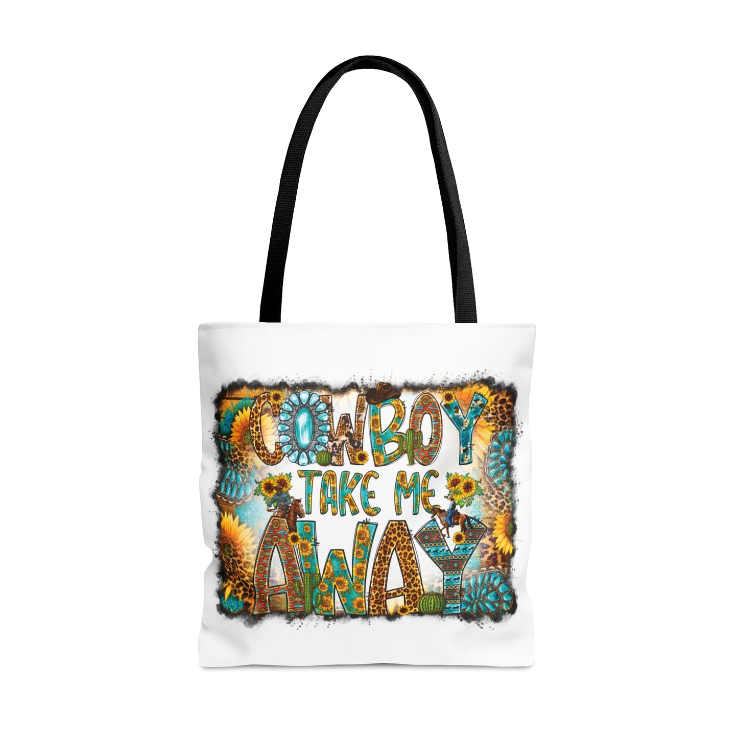 Tote Bag, Western, Cowboy take me away