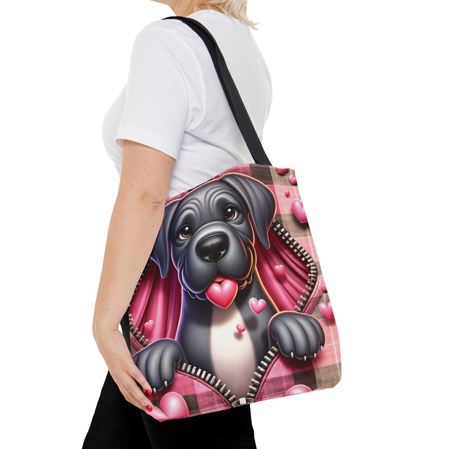 Tote Bag, Cute Dog, Personalised/Non-Personalised Tote bag