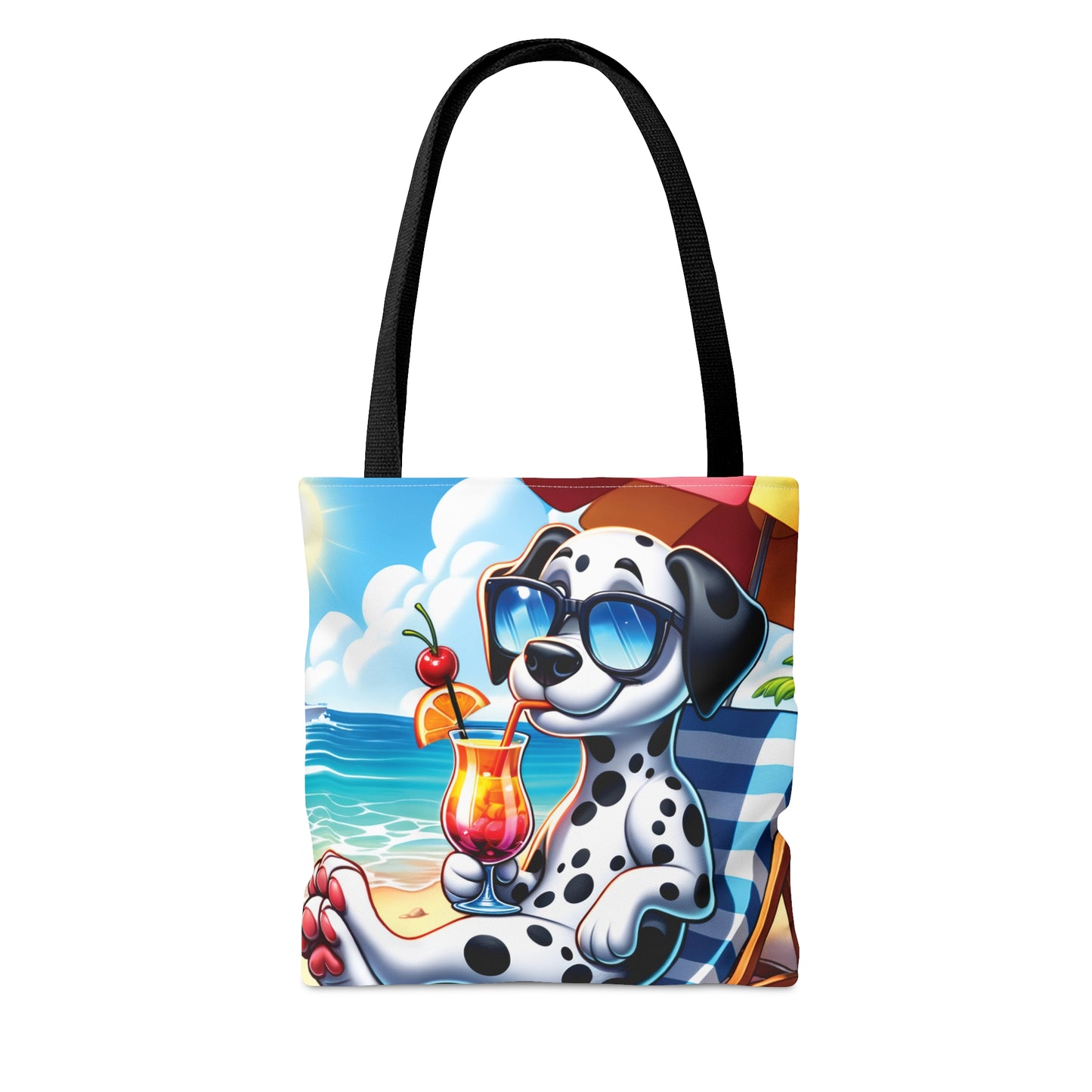 Tote Bag, Dog on Beach, Dalmatian, Tote bag, awd-1209