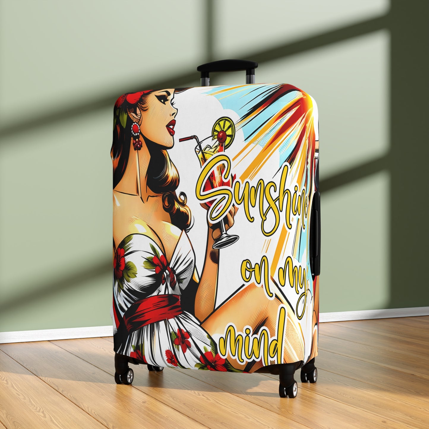 Luggage Cover, Retro Girl, Sunshine on my Mind, awd-3005