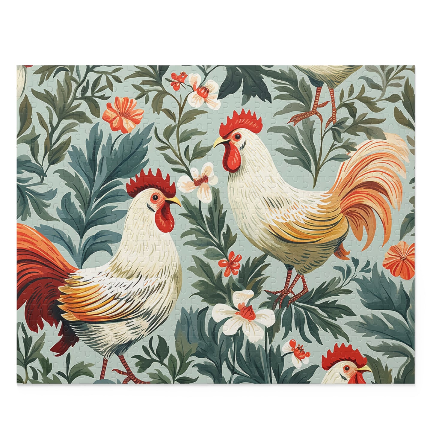 Personalised/Non-Personalised Puzzle, Chickens/Rooster (120, 252, 500-Piece)