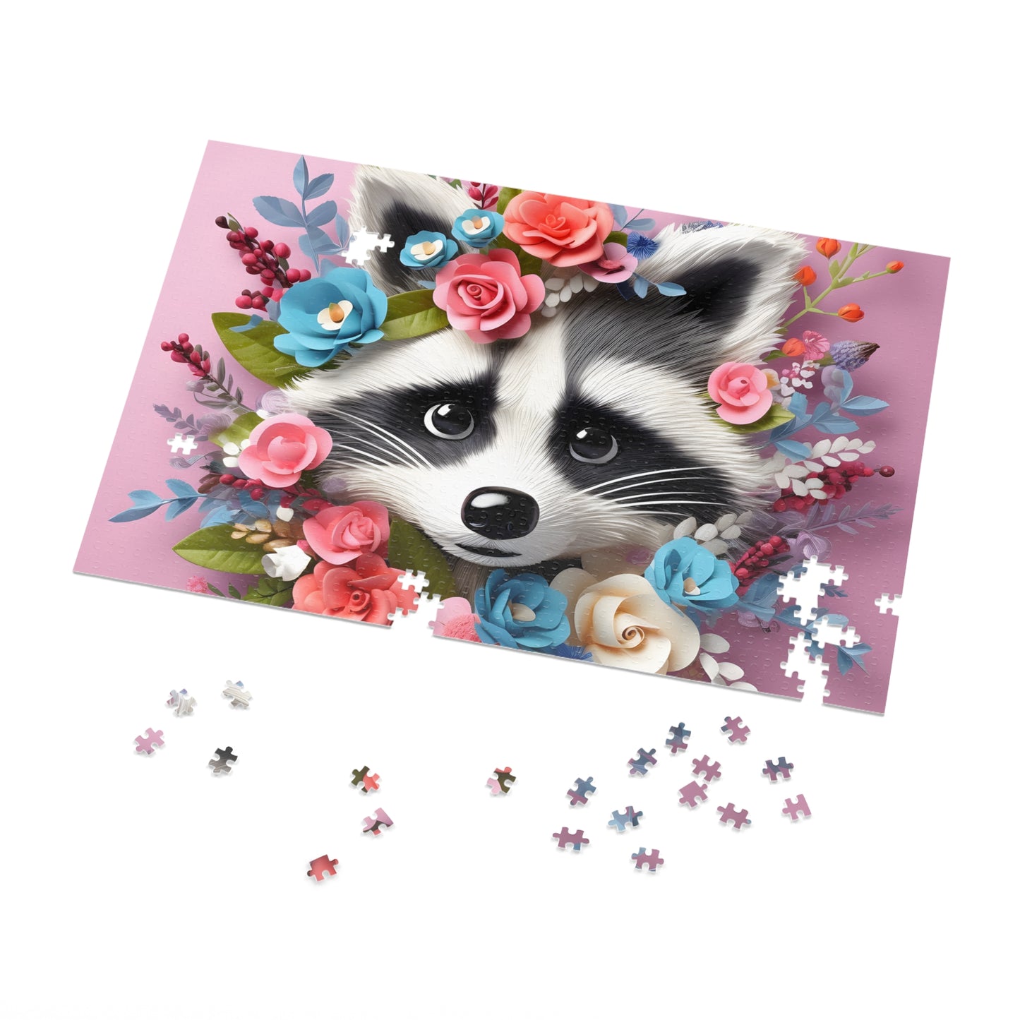 Jigsaw Puzzle, Racoon, Personalised/Non-Personalised (30, 110, 252, 500,1000-Piece)