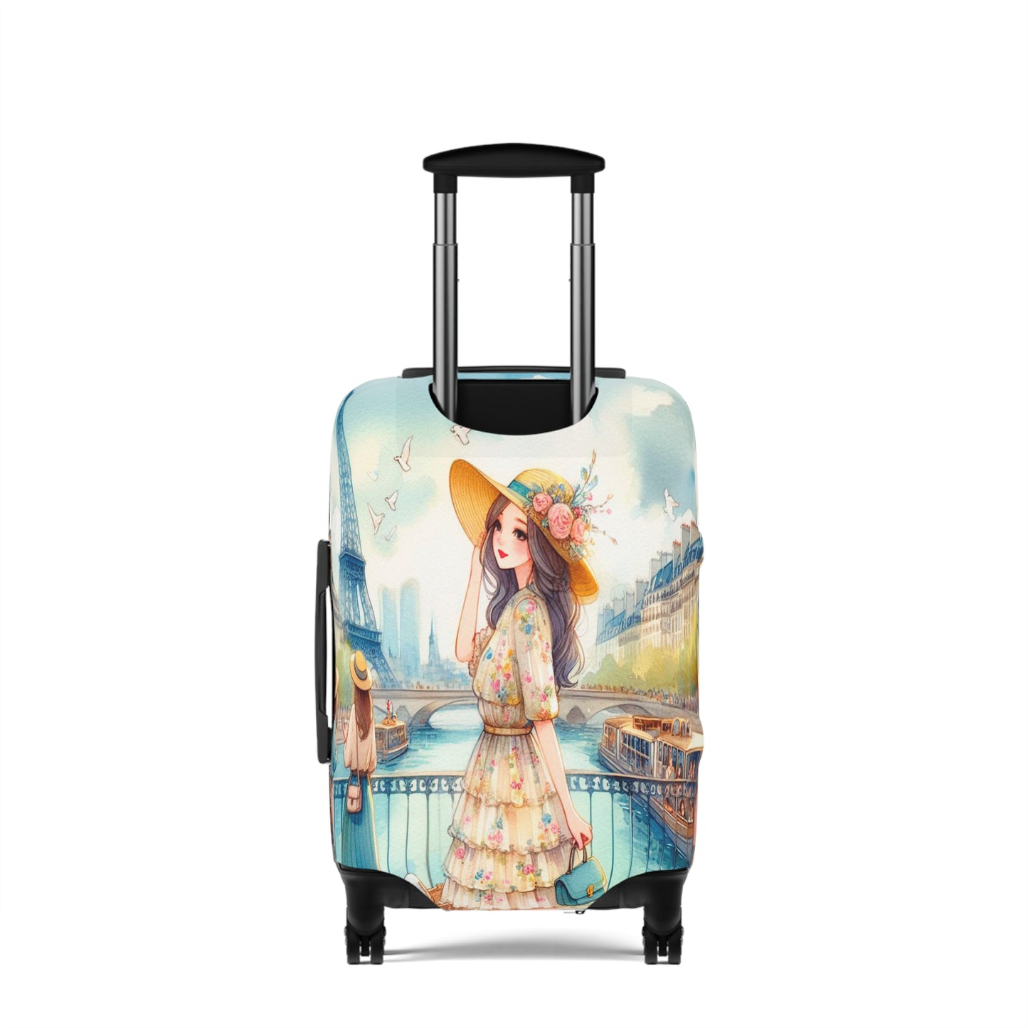 Luggage Cover, Just a Girl Who loves Travelling, awd-2109