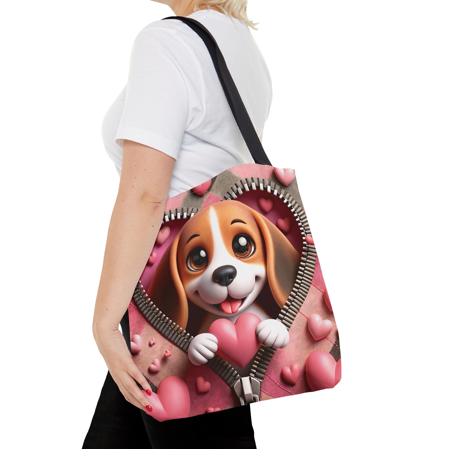 Tote Bag, Cute Dog, Personalised/Non-Personalised Tote bag