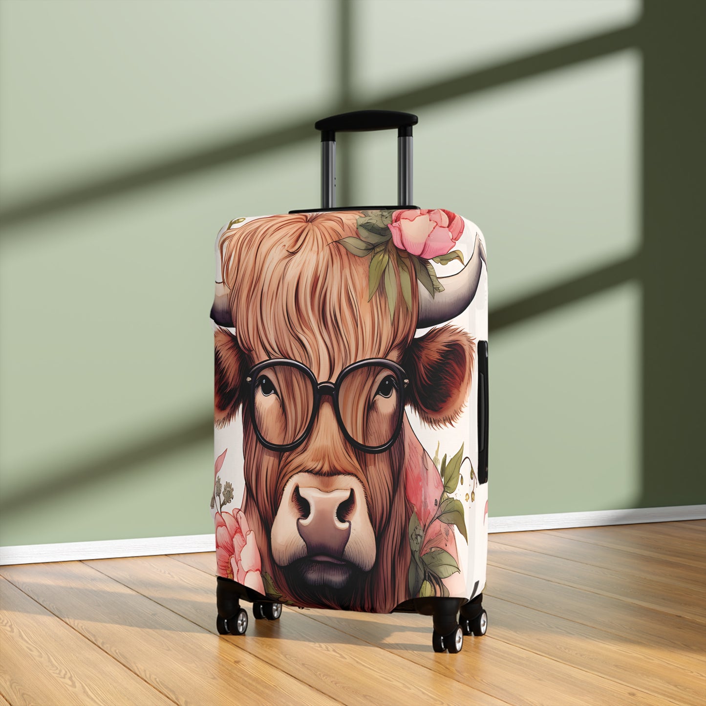 Luggage Cover, Highland Cow, awd-008