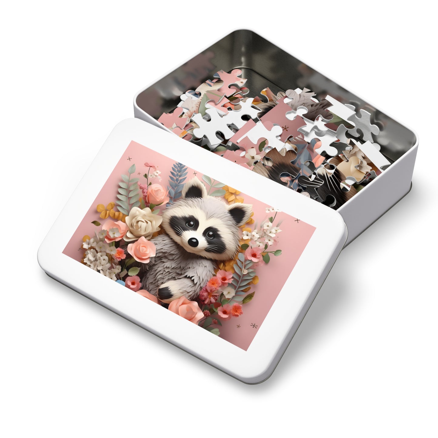 Jigsaw Puzzle, Racoon, Personalised/Non-Personalised (30, 110, 252, 500,1000-Piece)