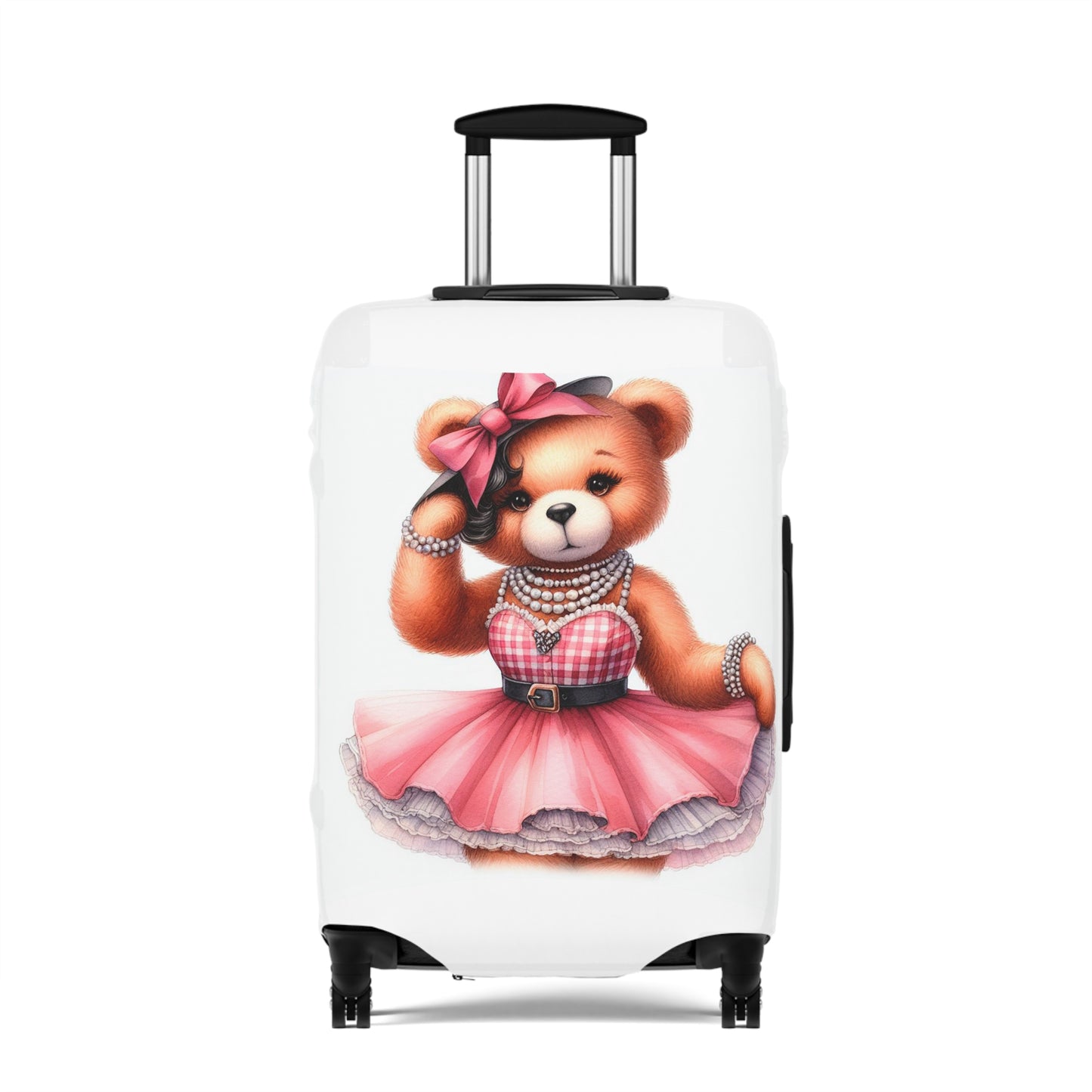 Luggage Cover, Rockabilly, Teddy Bear, awd-4033