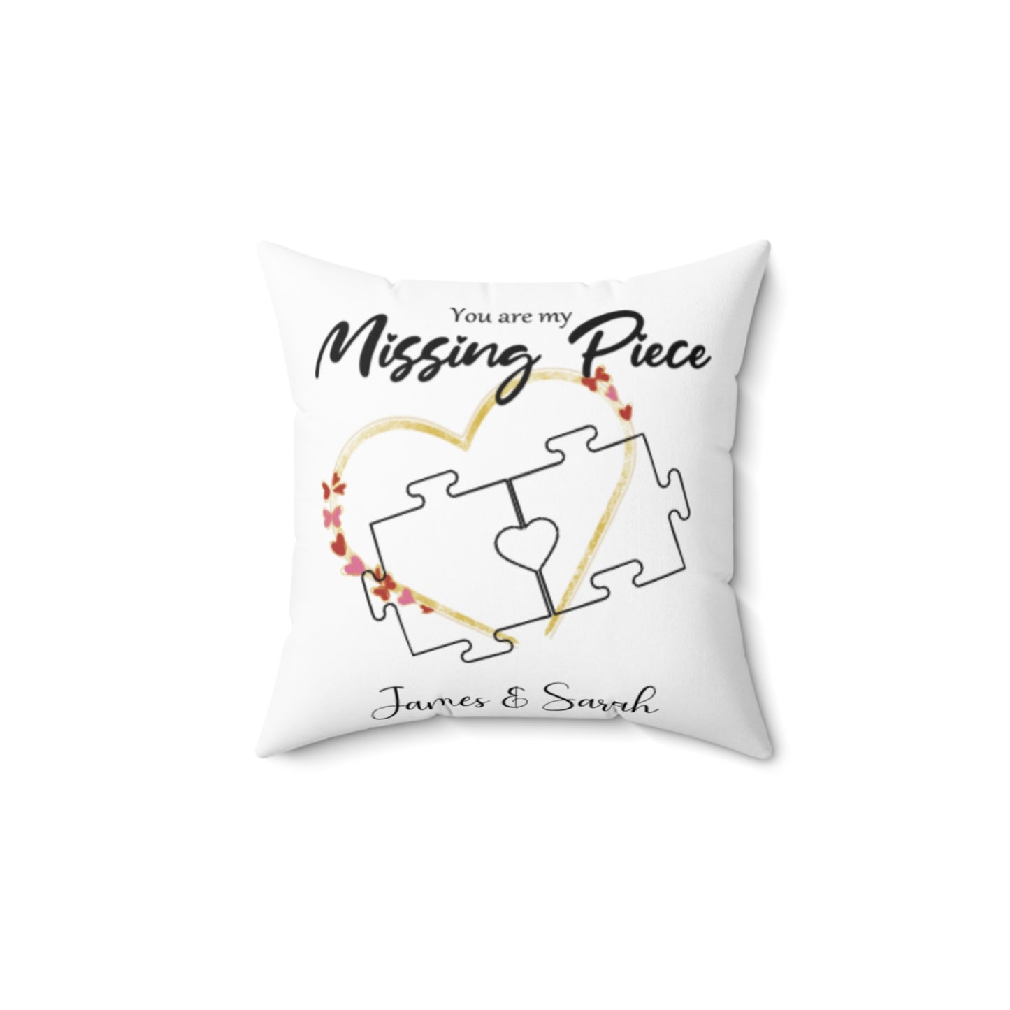 Personalised Photo You are My Missing Piece Pillow