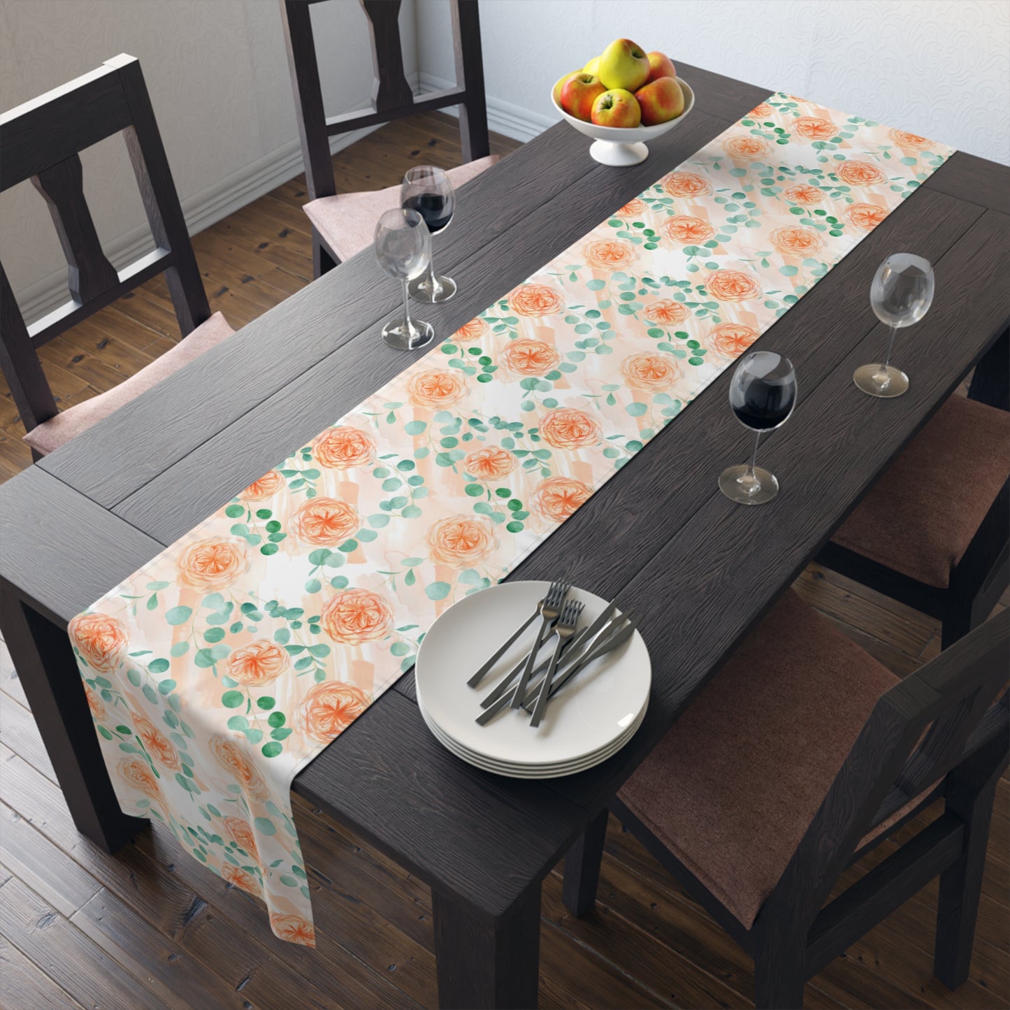 Australian Floral Table Runner, Cotton Twill and Poly Available