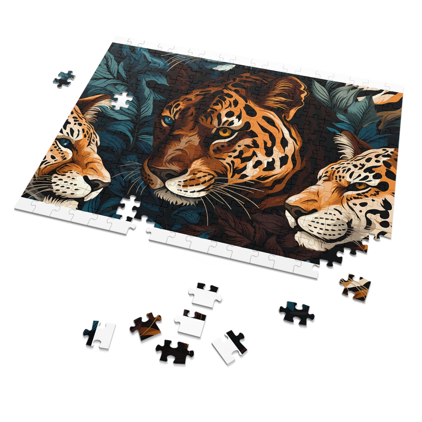 Jigsaw Puzzle, Leopard, Personalised/Non-Personalised (30, 110, 252, 500,1000-Piece)