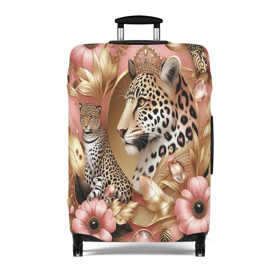 Luggage Cover, Floral Leopard, awd-3073