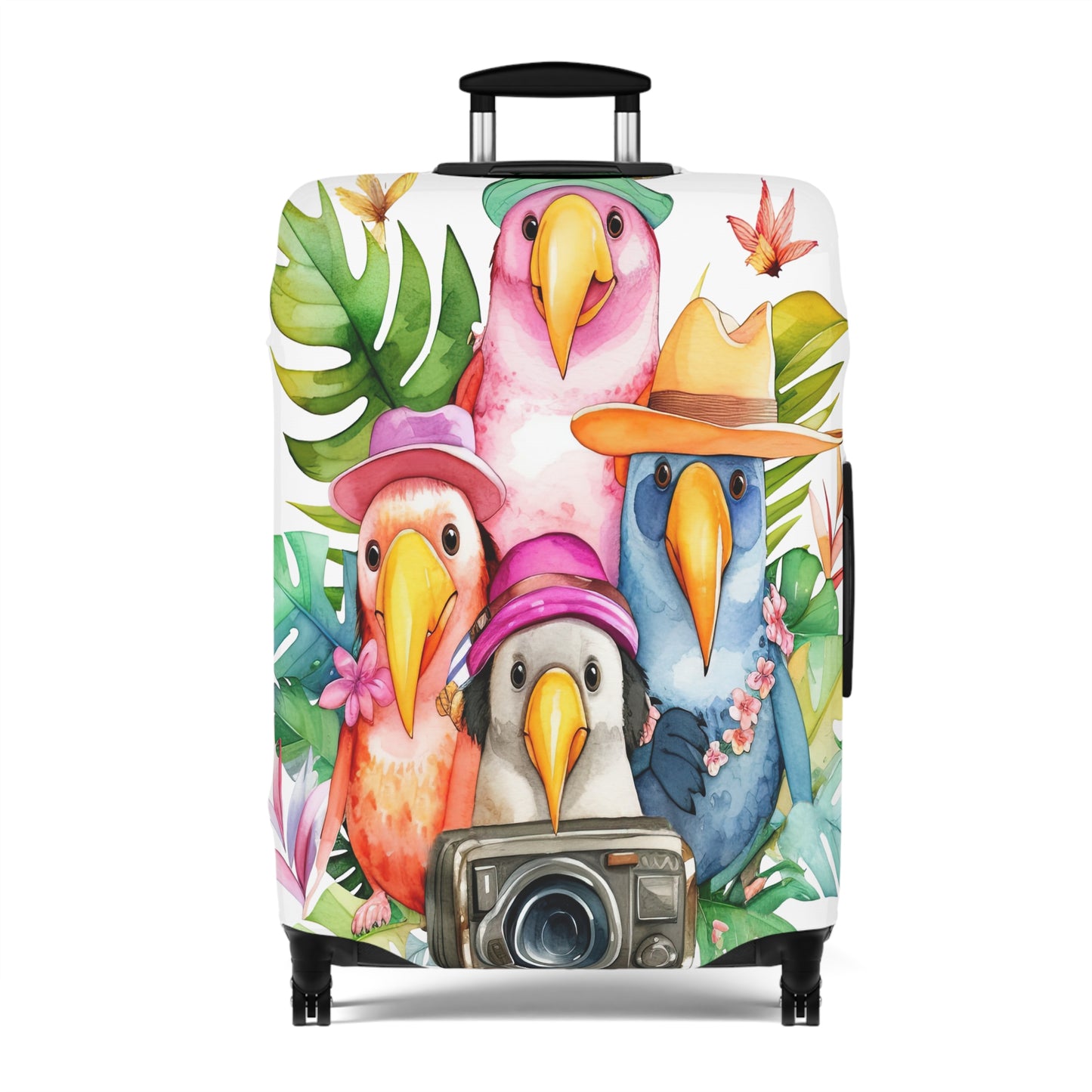 Luggage Cover, Parrots and Camera, awd-326