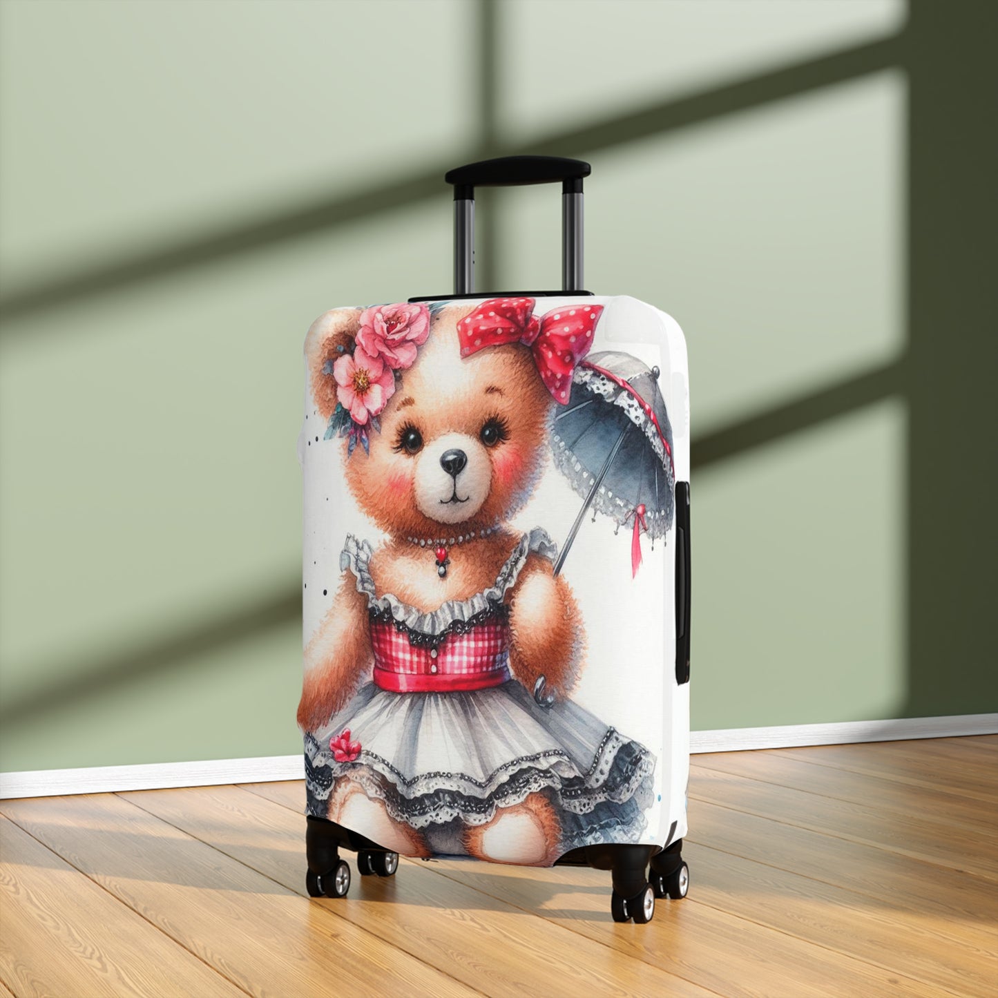 Luggage Cover, Rockabilly, Teddy Bear, awd-3033