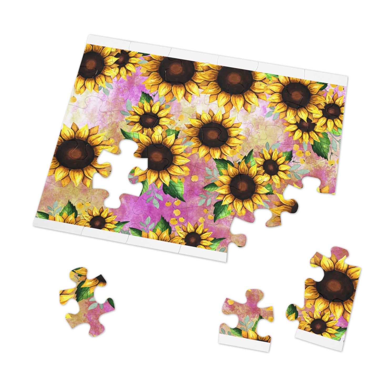 Jigsaw Puzzle, Sunflower, Personalised/Non-Personalised (30, 110, 252, 500,1000-Piece)