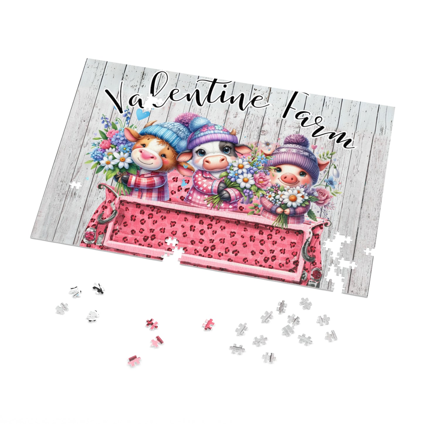 Jigsaw Puzzle, Valentine Farm, Personalised/Non-Personalised (30, 110, 252, 500,1000-Piece)