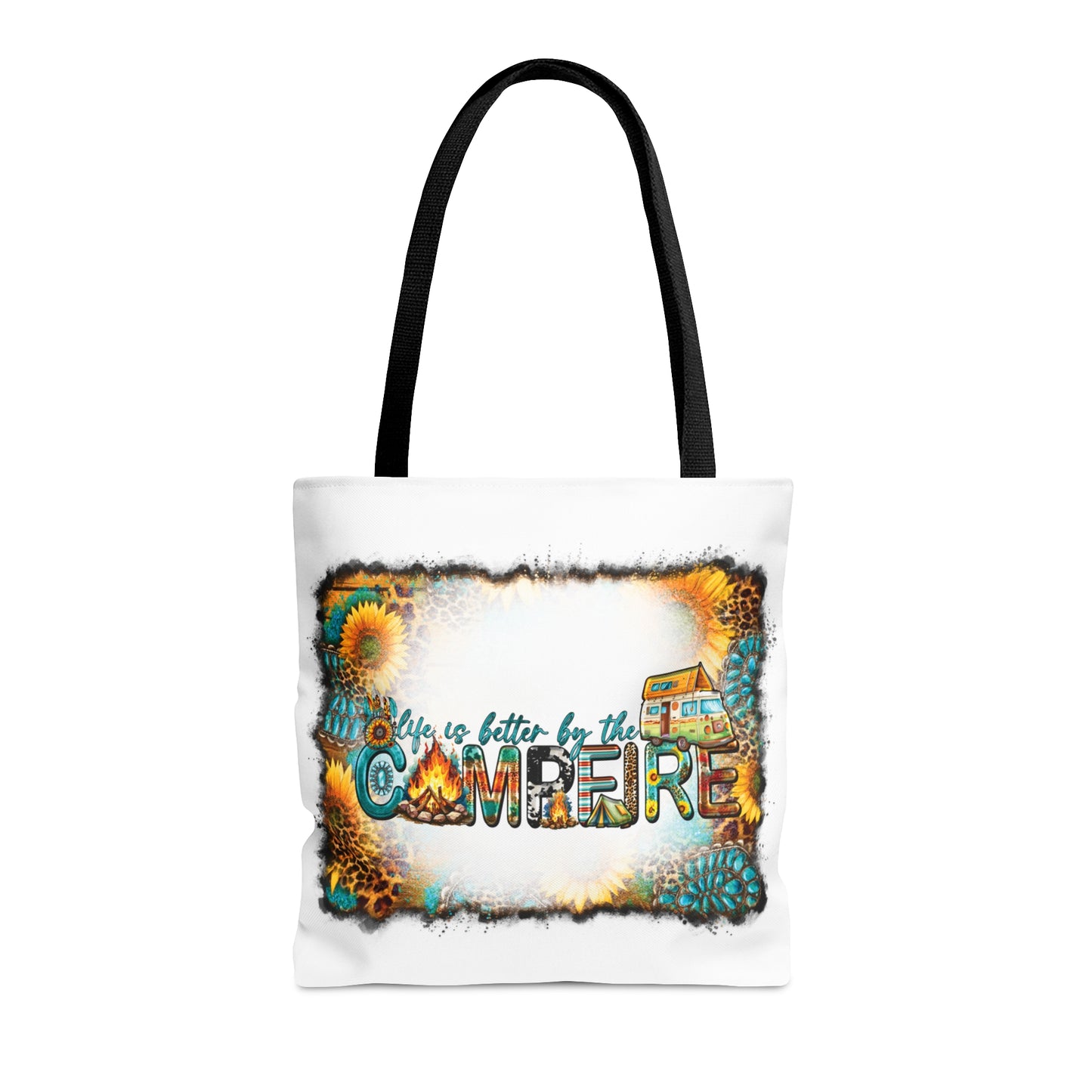 Tote Bag, Western, Life is Better by the Campfire