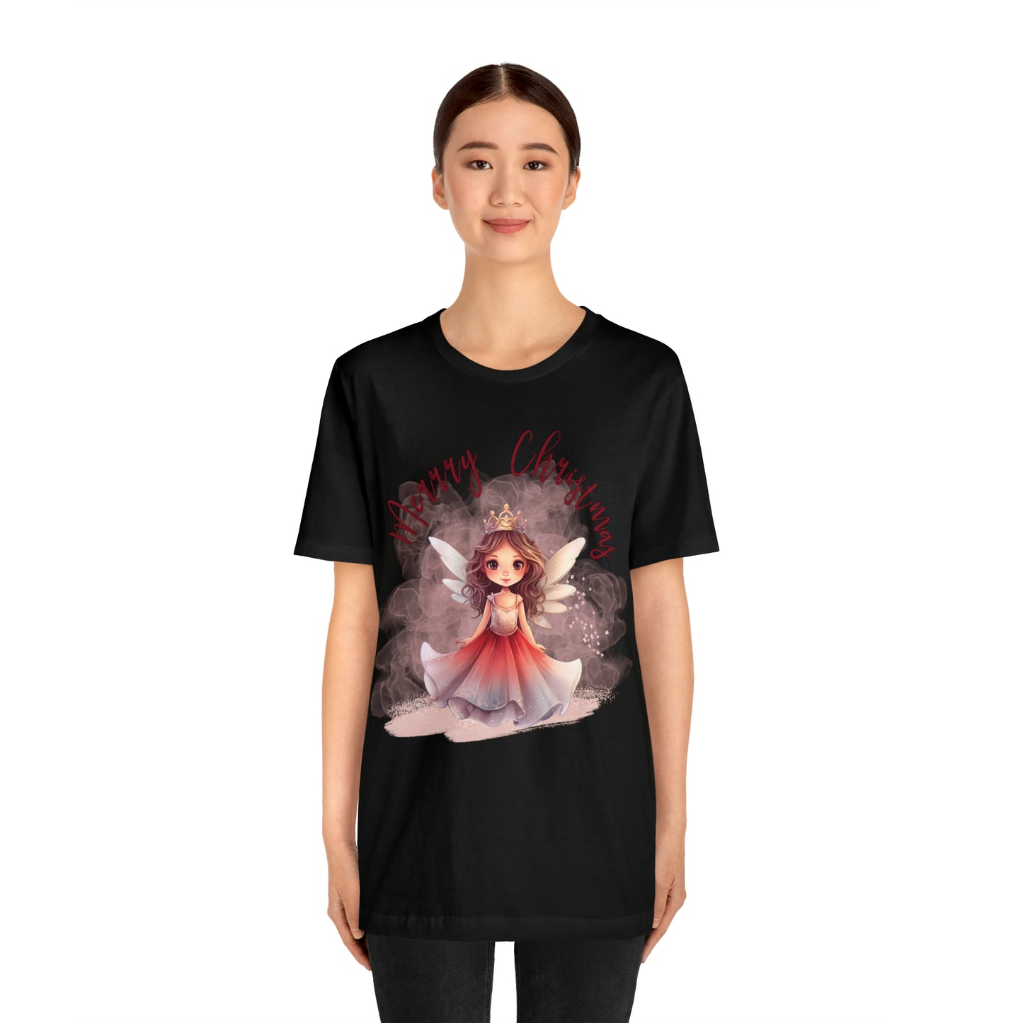 Unisex Jersey Short Sleeve Tee Christmas, Women's Fairy T-shirt A-00009