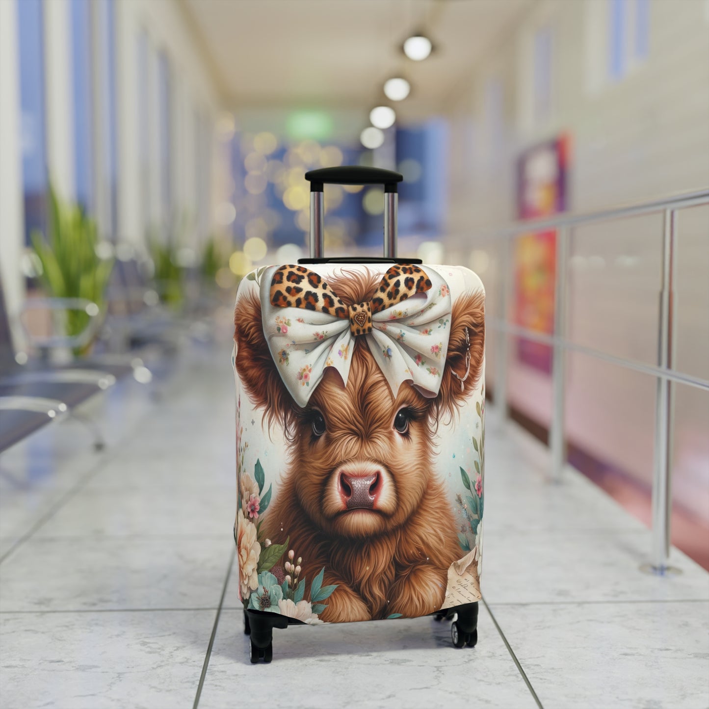 Luggage Cover, Highland Cow, awd-5002