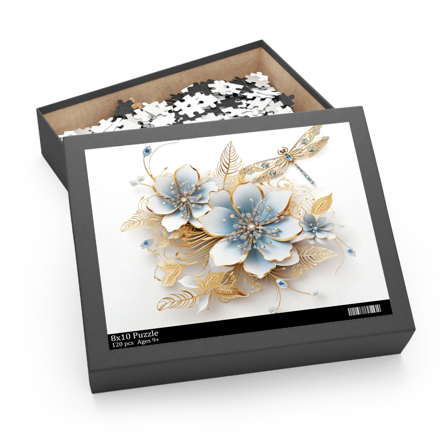 Personalised/Non-Personalised Puzzle, Floral (120, 252, 500-Piece)