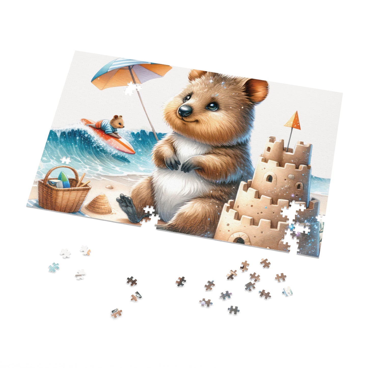 Jigsaw Puzzle in Tin, Australian Animals, Quokka, Personalised/Non-Personalised, awd-1325 (30, 110, 252, 500,1000-Piece)