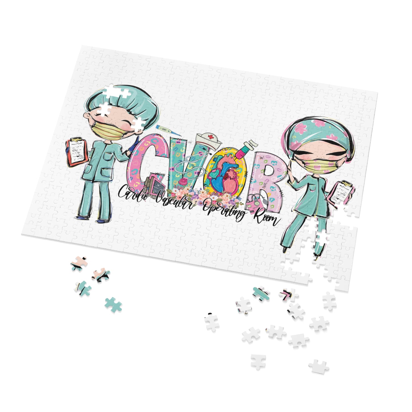 Puzzle, Nurse, CVOR, Personalised/Non-Personalised (30, 110, 252, 500,1000-Piece) awd-620