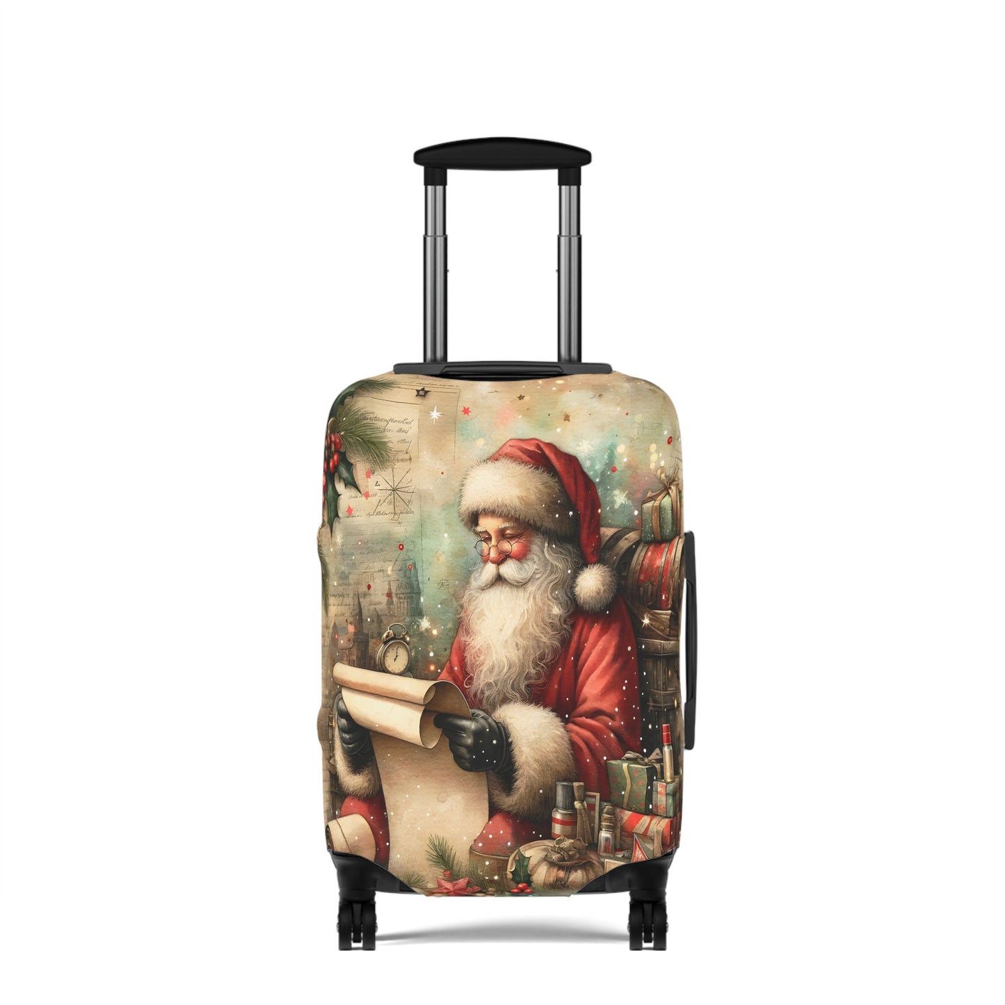 Luggage Cover, Christmas, Vintage Santa, awd-1479