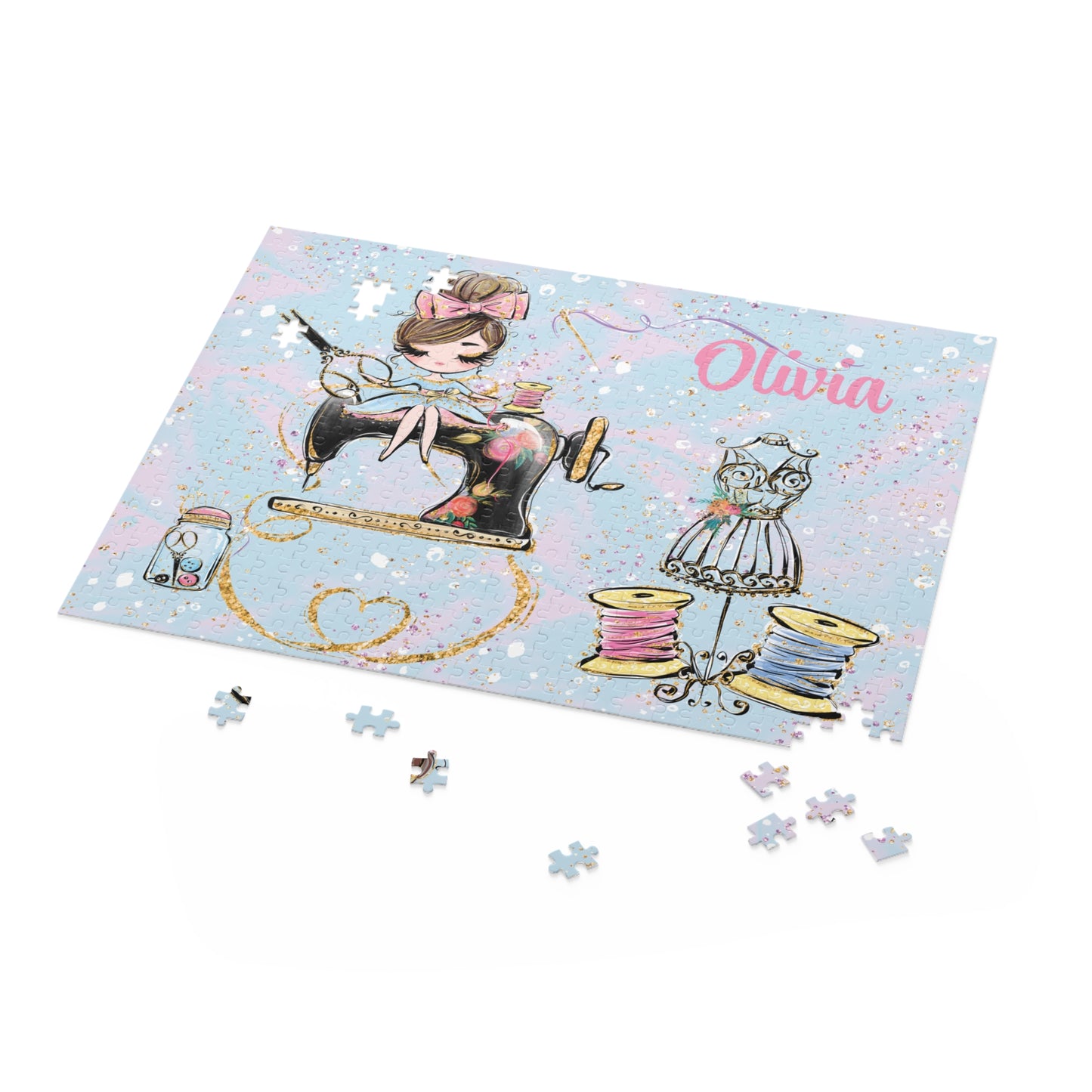 Personalised/Non-Personalised Puzzle, Sewing (120, 252, 500-Piece)