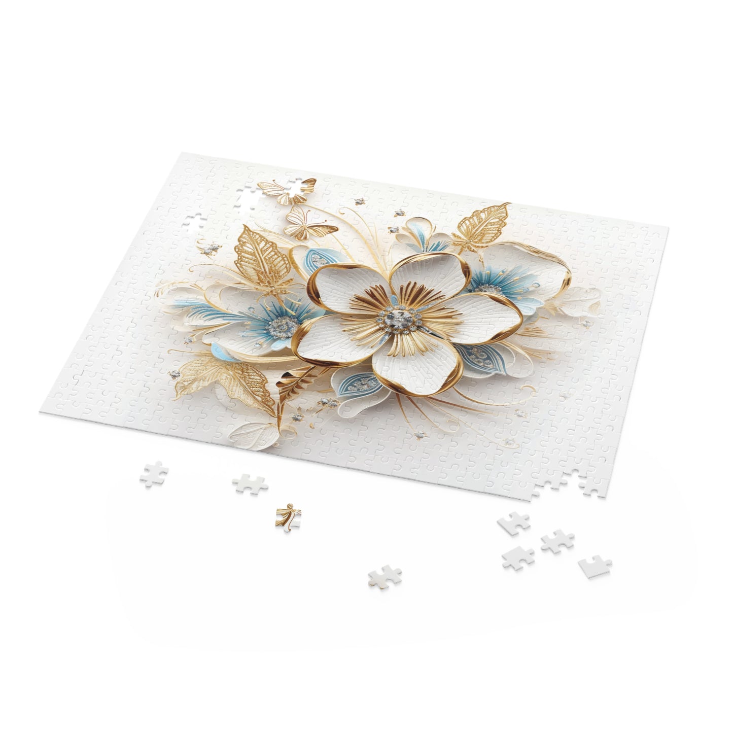 Personalised/Non-Personalised Puzzle, Floral (120, 252, 500-Piece)