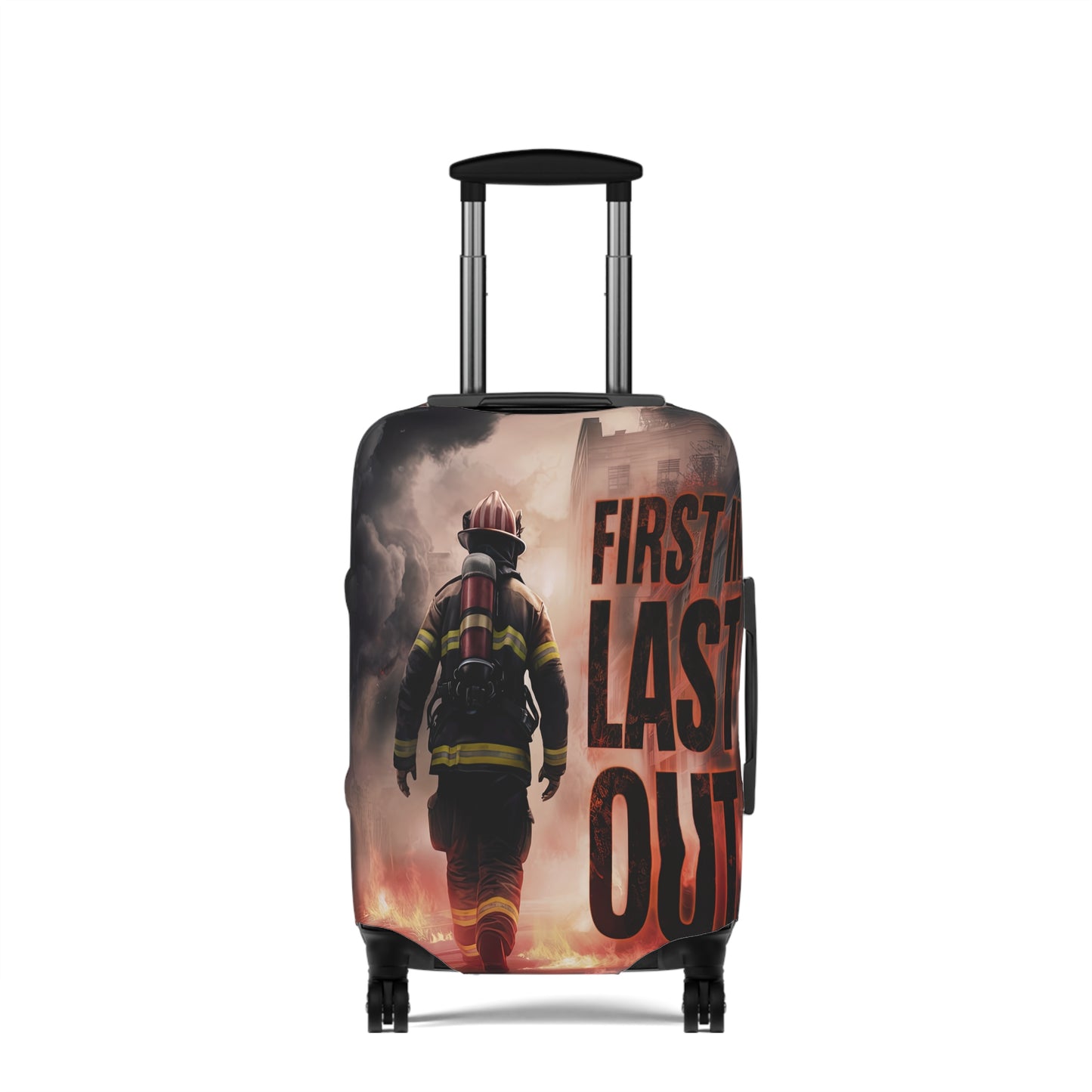 Luggage Cover, Fireman, First in Last Out, awd-1670