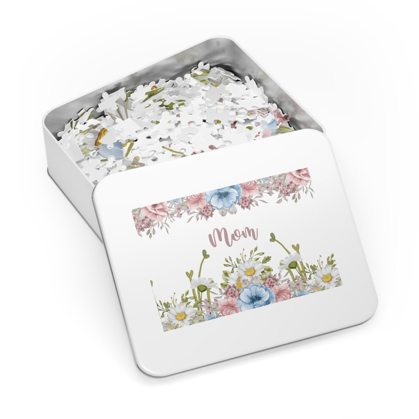 Jigsaw Puzzle, Floral, Mom, Personalised/Non-Personalised (30, 110, 252, 500,1000-Piece)