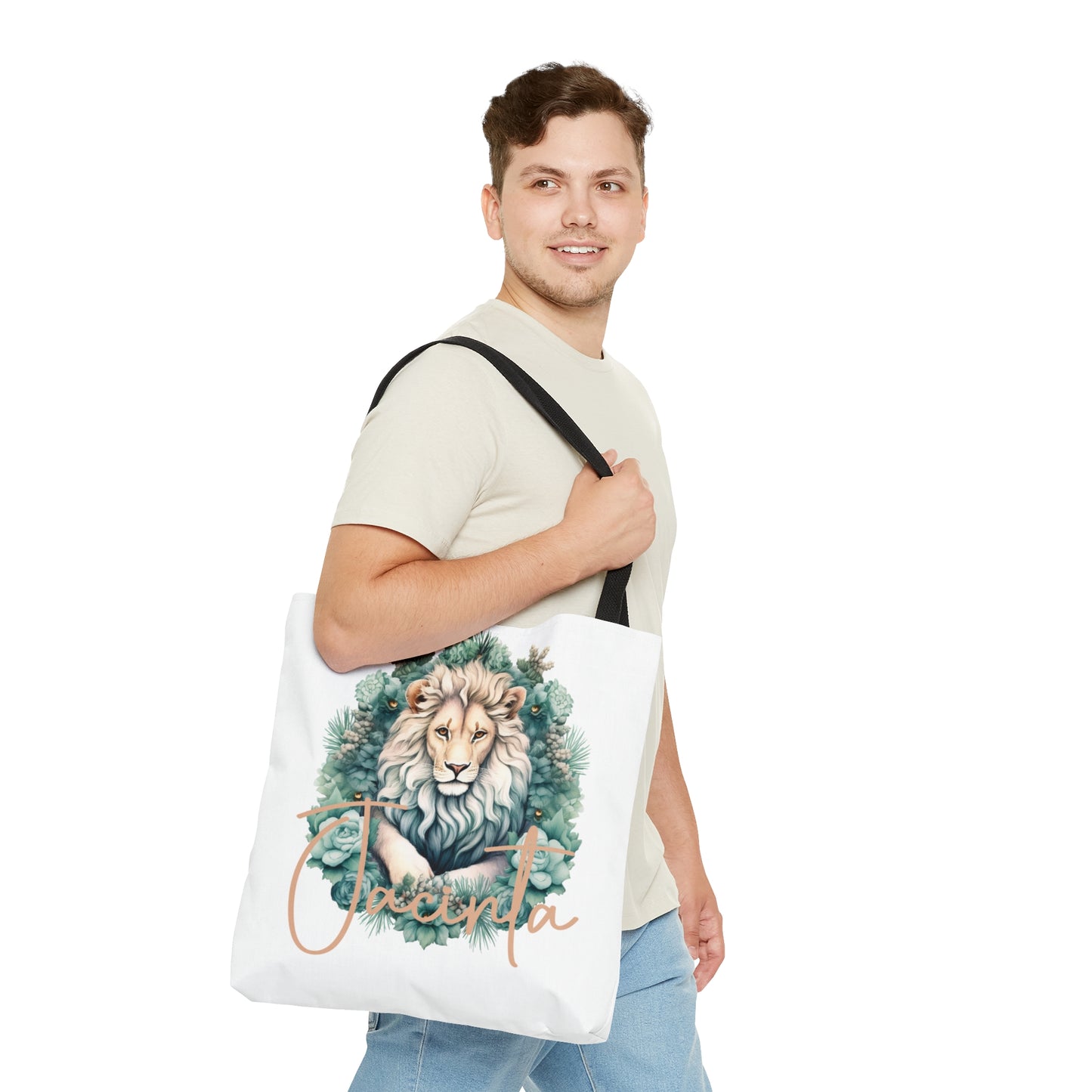 Lion wreath Personalised Tote Bag, Lion Wreath bag, Tote Bag, Personalised/Non-Personalised