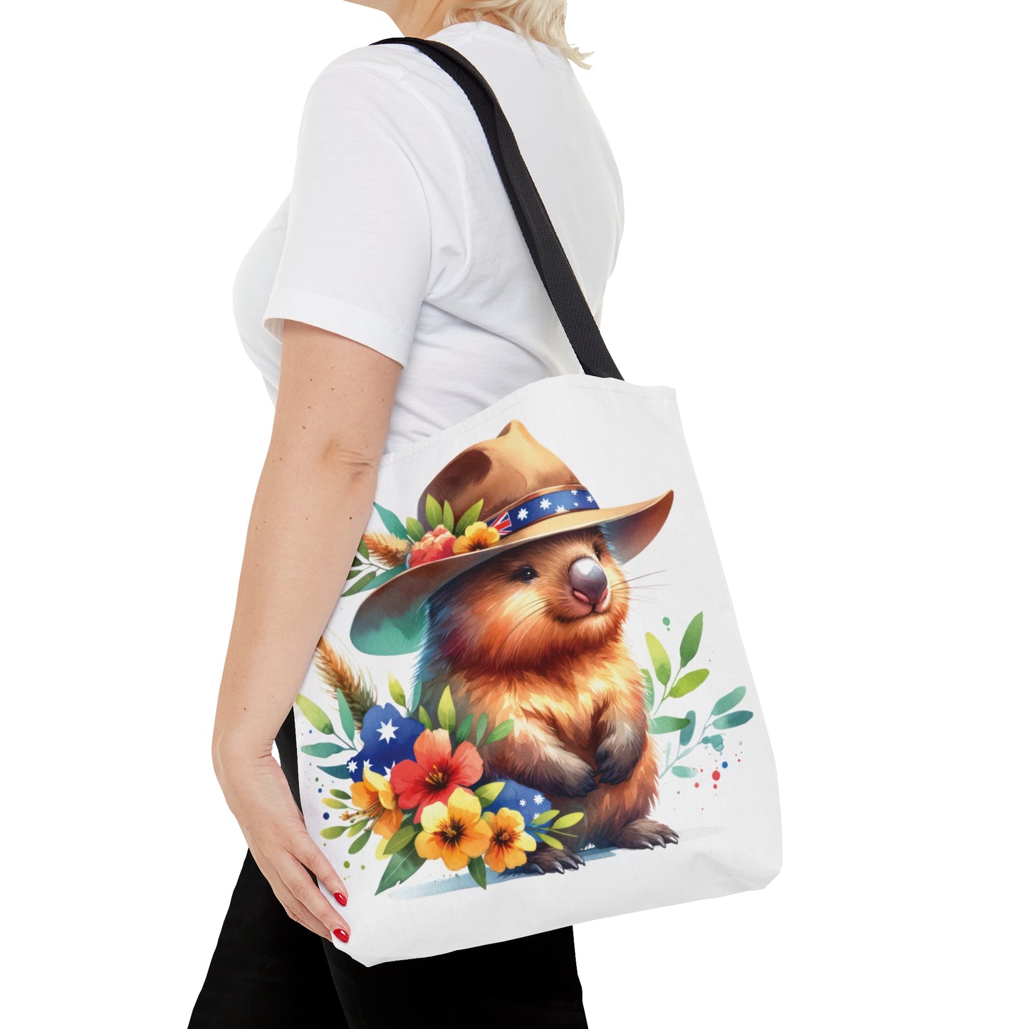 Tote Bag, Australian Animals, Wombat, Personalised/Non-Personalised Tote bag